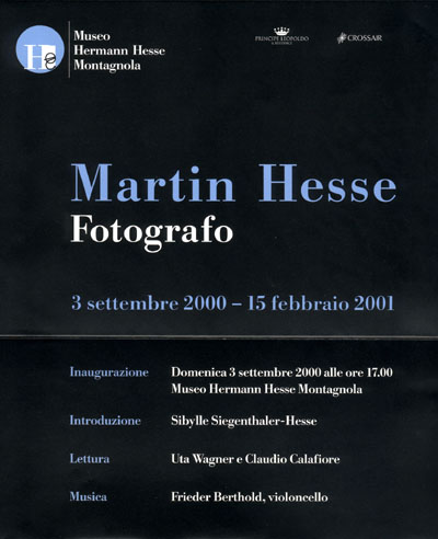 [Prospekt des Hermann Hesse Museums, Montagnola, September 2000]